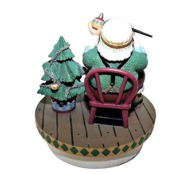 Our America Santa Jar Candle Topper Christmas Tree Ornament - Picture 3 of 6